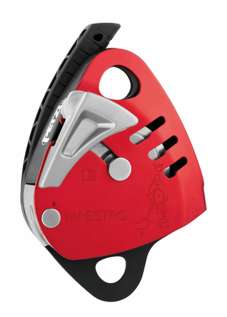 Petzl – Maestro (12.5mm-13mm Rope) Red