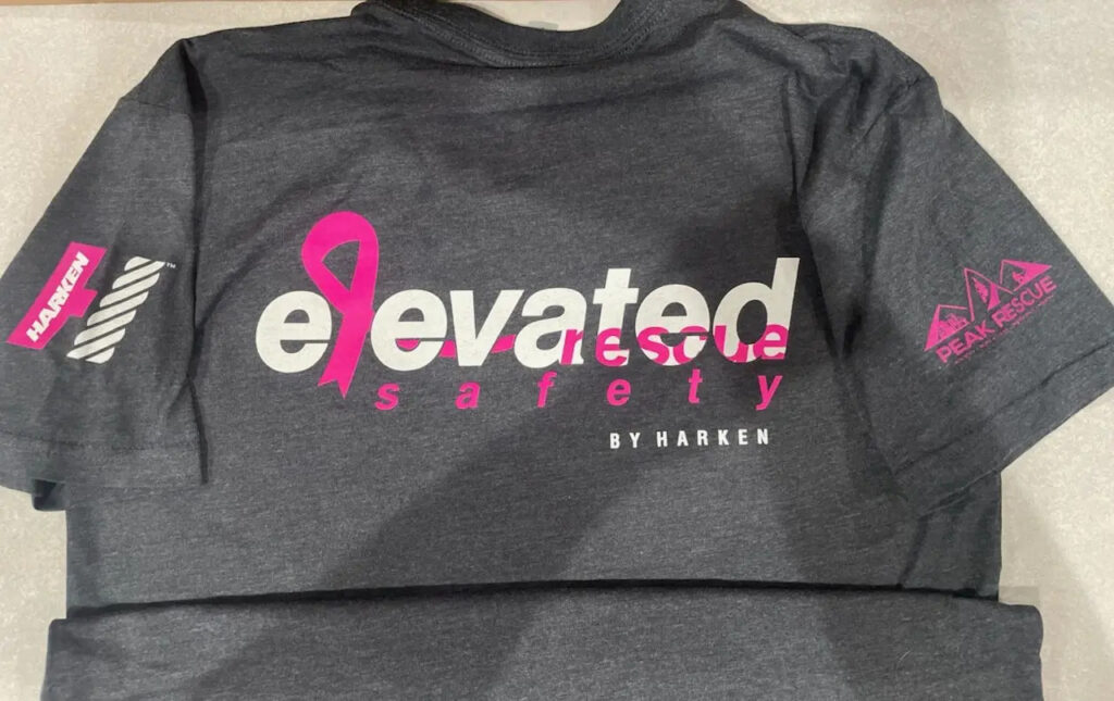 Elevated Safety Breast Cancer Awareness T-Shirt